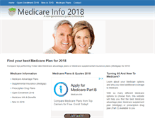 Tablet Screenshot of medicareadvantagesupplementplans.com